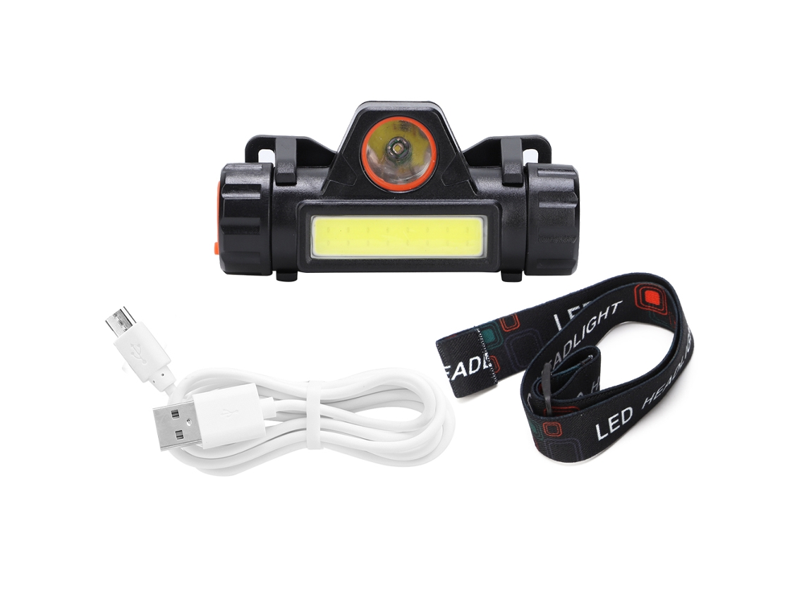 Rebe-linterna Frontal Led Impermeable Para Carga Usb, Luz De Cabeza Brilla Alta Para Ciclismo, Campamento Y Actividades Al Aire Libre