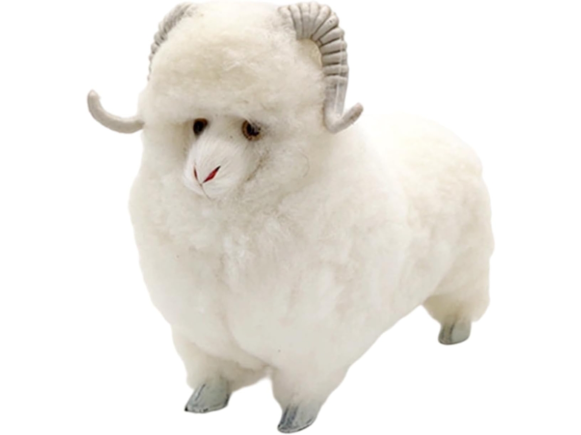 Peluche de oveja realista y suave para el hogar, la residencia de estudiantes, la sala de estar y la oficina. Gokoco