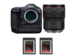 Canon Eos R3 + Rf 14-35mm F/4 L Is Usm + 2 Sandisk 64gb Extreme Pro Cfexpress Type B + Ebook “20 Consejos Para Fotos Que Impactan”