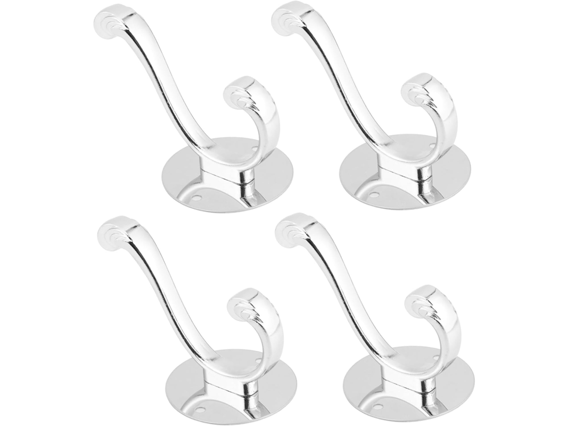 Ganchos De Pared Acero Inoxidable 4 Piezas, Percheros Metálicos Para Ropa Y Sombreros, Cocina Baño