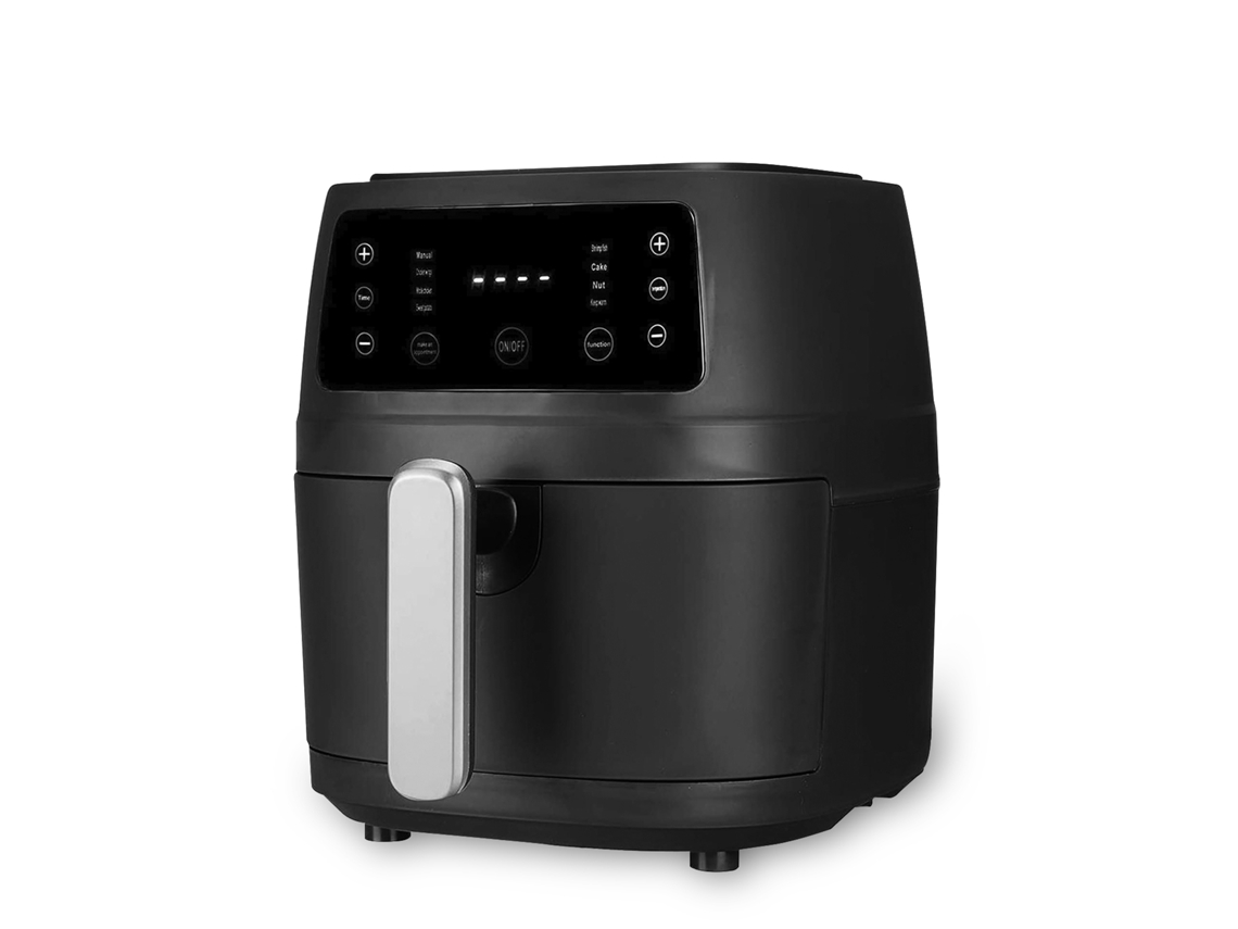 Freidora De Aire 8l, 1400w. Panel Táctil, 6 Programas De Cocinado Y Modos Manuales, Rejilla Antiadherente.
