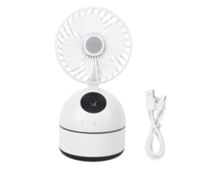 Ventilador USB portátil recargable, blanco | Sin marca