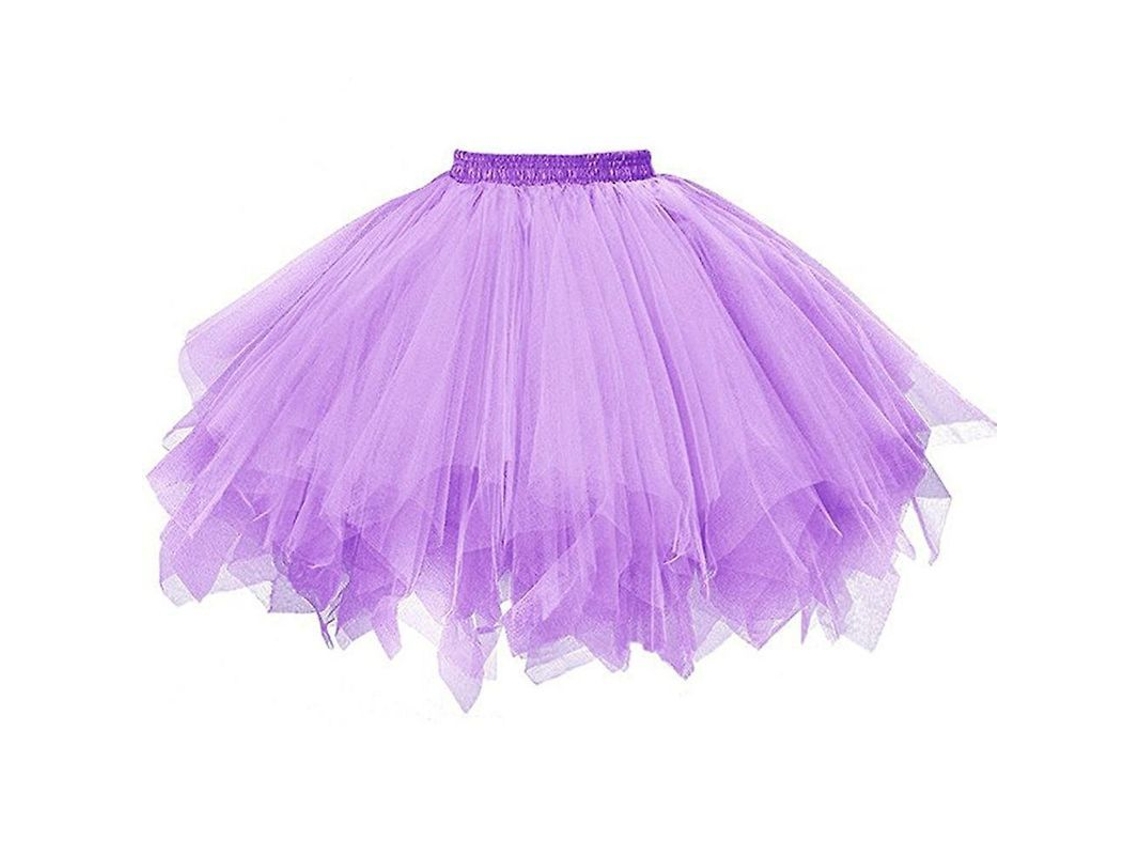 2026-vestido Plisado De Gasas Corto Mujer Calidad Alta Falda Tutu Baile Casual Fash Zma Talla Única Morado