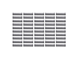 2026-as-50 Piezas Bloque Terminal Conductividad Eléctrica Estable Fiable Compacto Conector De Cable 5a 600v Para Fábricas