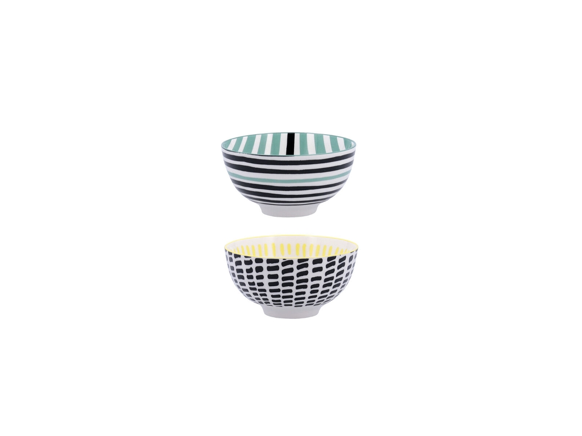 Cuenco BIDASOA Zigzag Multicolor Cerámica 11 cm