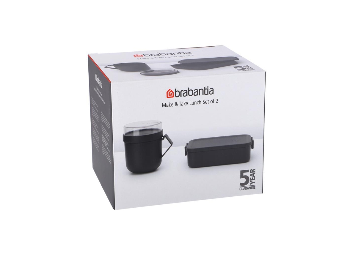 Lunch Set 2 Piezas BRABANTIA Gris Oscuro