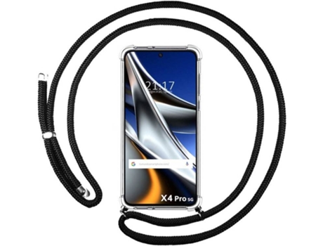 Carcasa para Xiaomi Poco X4 Pro 5G TUMUNDOSMARTPHONE Colgante Negro