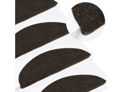 Tapetes Adhesivos Para Escaleras (10 Unidades, 56x17x3 Cm, Antracita)