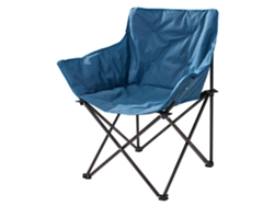 Silla de camping Well Home Deluxe de 70x52x82 cm en acero negro, tela de 600x300d