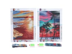 Baok-Diyarn DIY pintura paisaje marino decoración del hogar dormitorio