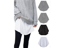 4 Extensores De Camisa Ajustables Para Mujer, Capa Falsa Para Top Y Falda Midi (multicolor, Xl)