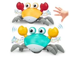 Juguete De Cangrejo Gateando Para Bebés, Con Música, Para Jugar Acostados, Succionando Y Escapando, Con Forma De Cangrejo Y Pulpo.