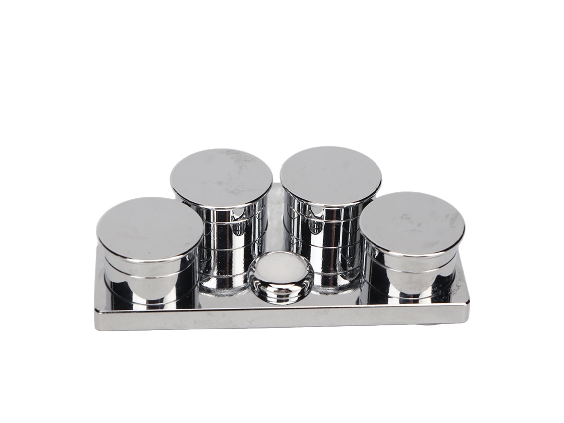 Soporte para aceite de reloj de acero inoxidable con 4 bandejas, reutilizable y portátil
