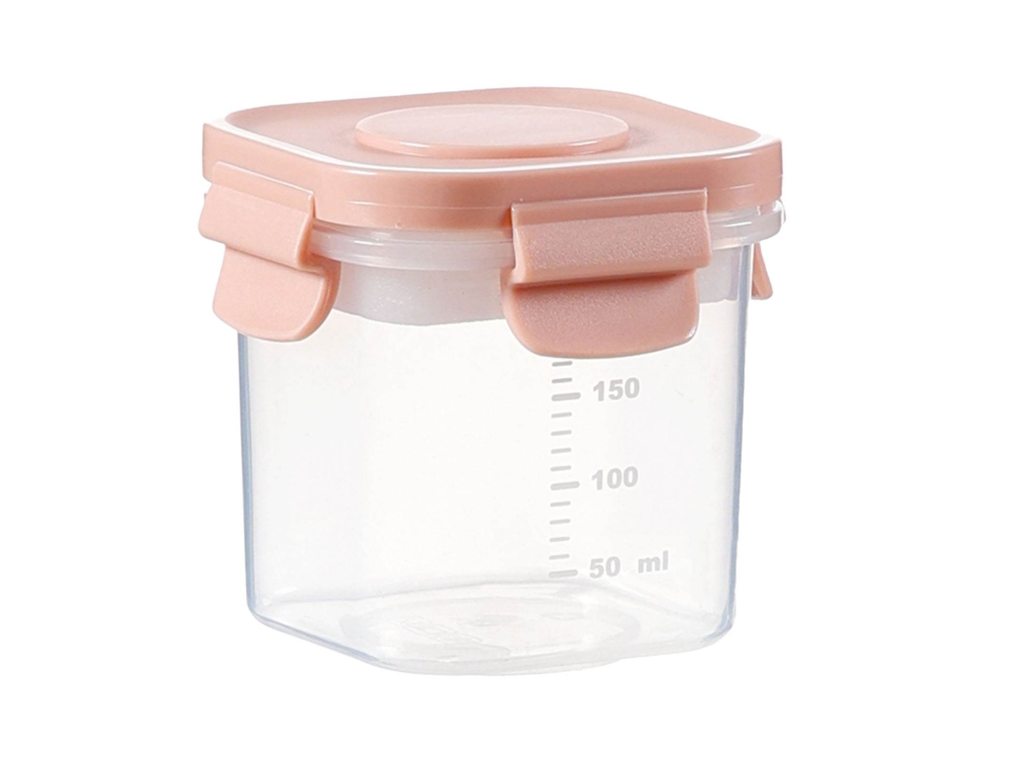 Recipiente De 200 Ml Para Comida De Bebé Con Escala, Hermético, Apto Para Microondas Y Refrigerador, Portátil.