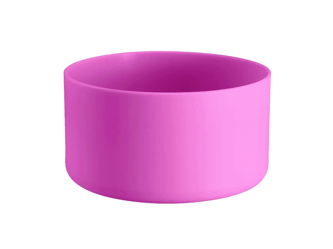 JILLIOPER Set de vasos térmicos de silicona antideslizante, alta temperatura, set de vasos de 7,5 cm y 9 cm con base de silicona