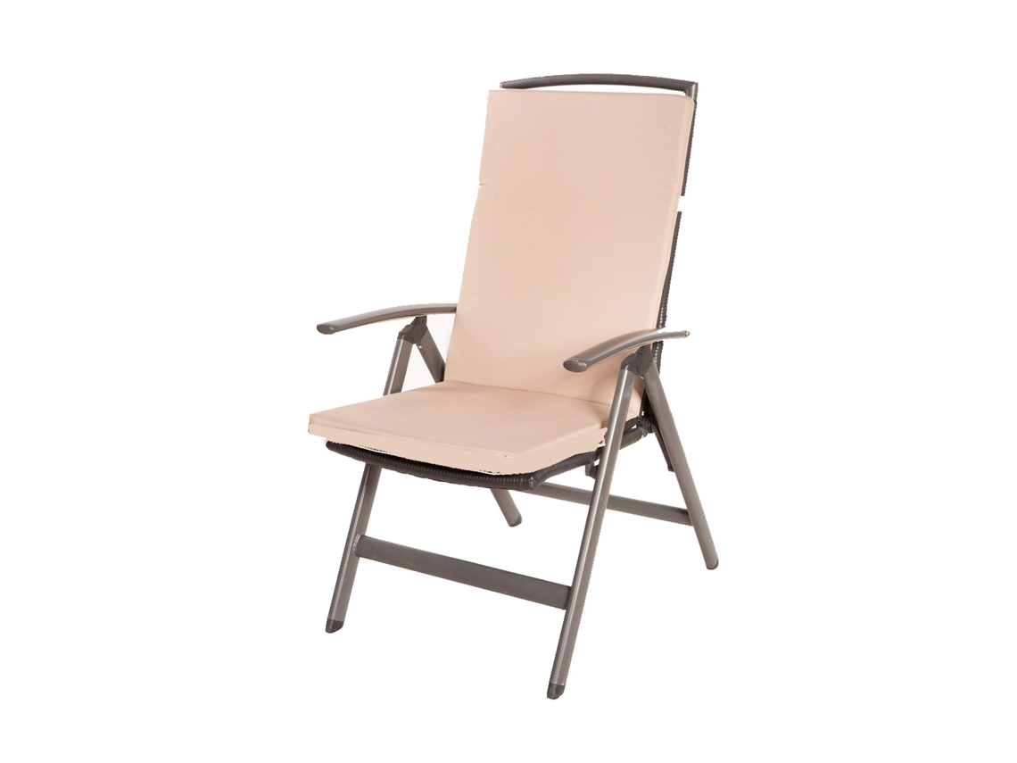 Cojín para silla 1 ud Cojín 110x47x4cm beige cojín para silla de exterior Cojín de asiento con respaldo alto SETGARDEN