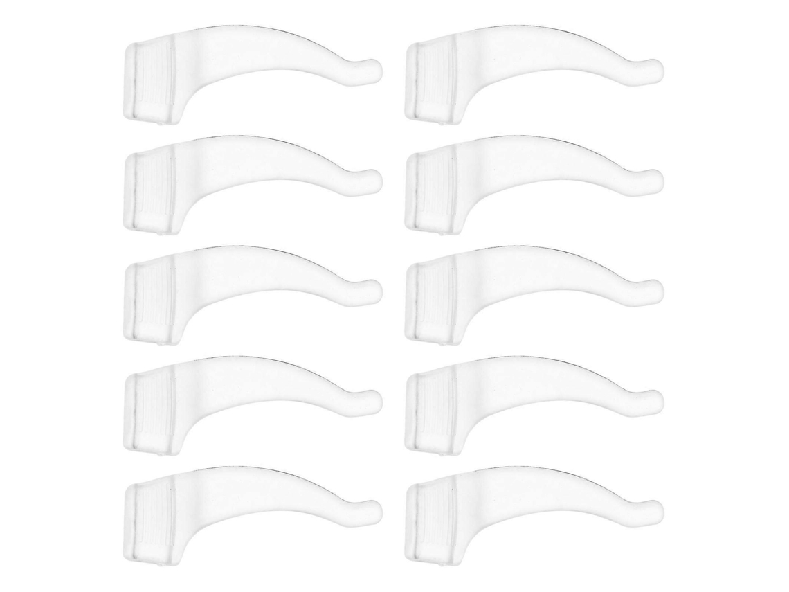 20 pares de ganchos de silicona para gafas, agarres antideslizantes Rosewell (transparentes)