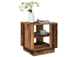 Mesa de centro de 40x40x43 cm fabricada con derivados de madera reciclada HARLANV1