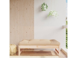 Taburete De Jardín Madera Maciza De Pino 120x80 Cm