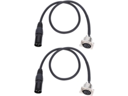2 Piezas De Cable Xlr Pasacables Tipo D Para Soldar, Hembra A Macho