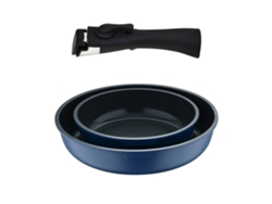 Juego de utensilios de cocina Bergner Click&cook con mango extraíble
