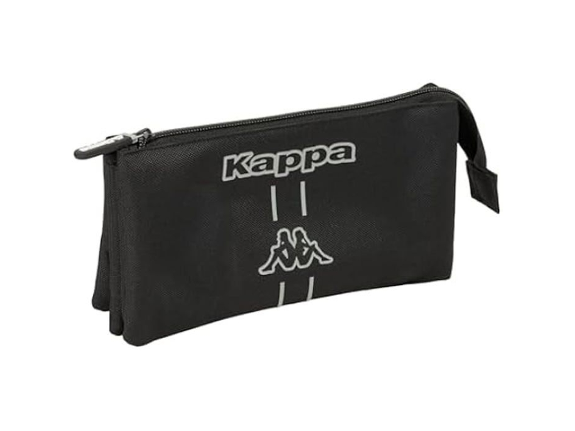Mochila triple oscura Kappa Safta cómoda y versátil para niños