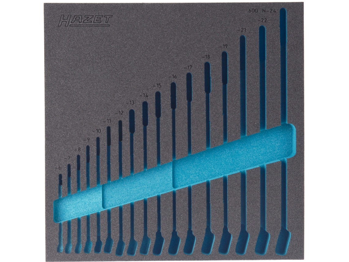163-98L Cubeta de espuma suave de 2 componentes: 344 mm x 342 mm HAZET