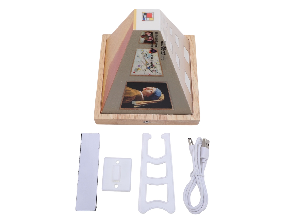2026-lámpara De Pared Decorativa 3d A Ojos Desnudos Con Pintura Clásica, Recargable, Luz Nocturna Para Dormitorio