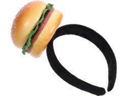 Diadema Ciieeo Ligera Y Creativa Con Forma De Hamburguesa De Esponja, Diadema Original Para Disfraces.