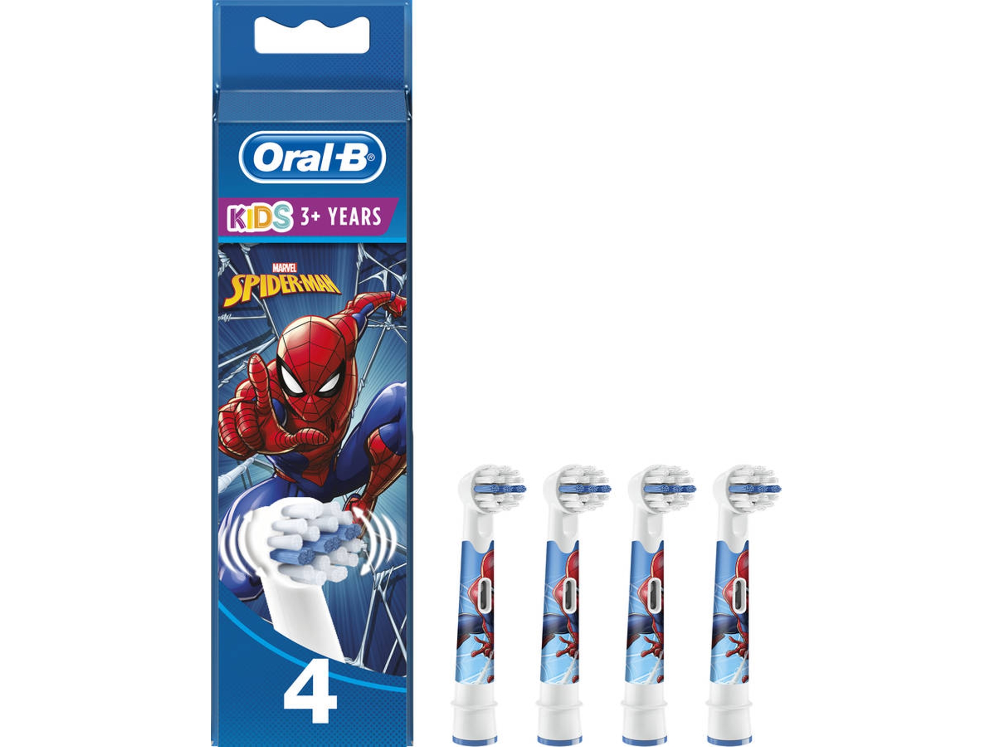 Recambio de Cepillo Eléctrico ORAL B Kids Spiderman (4 unidades)