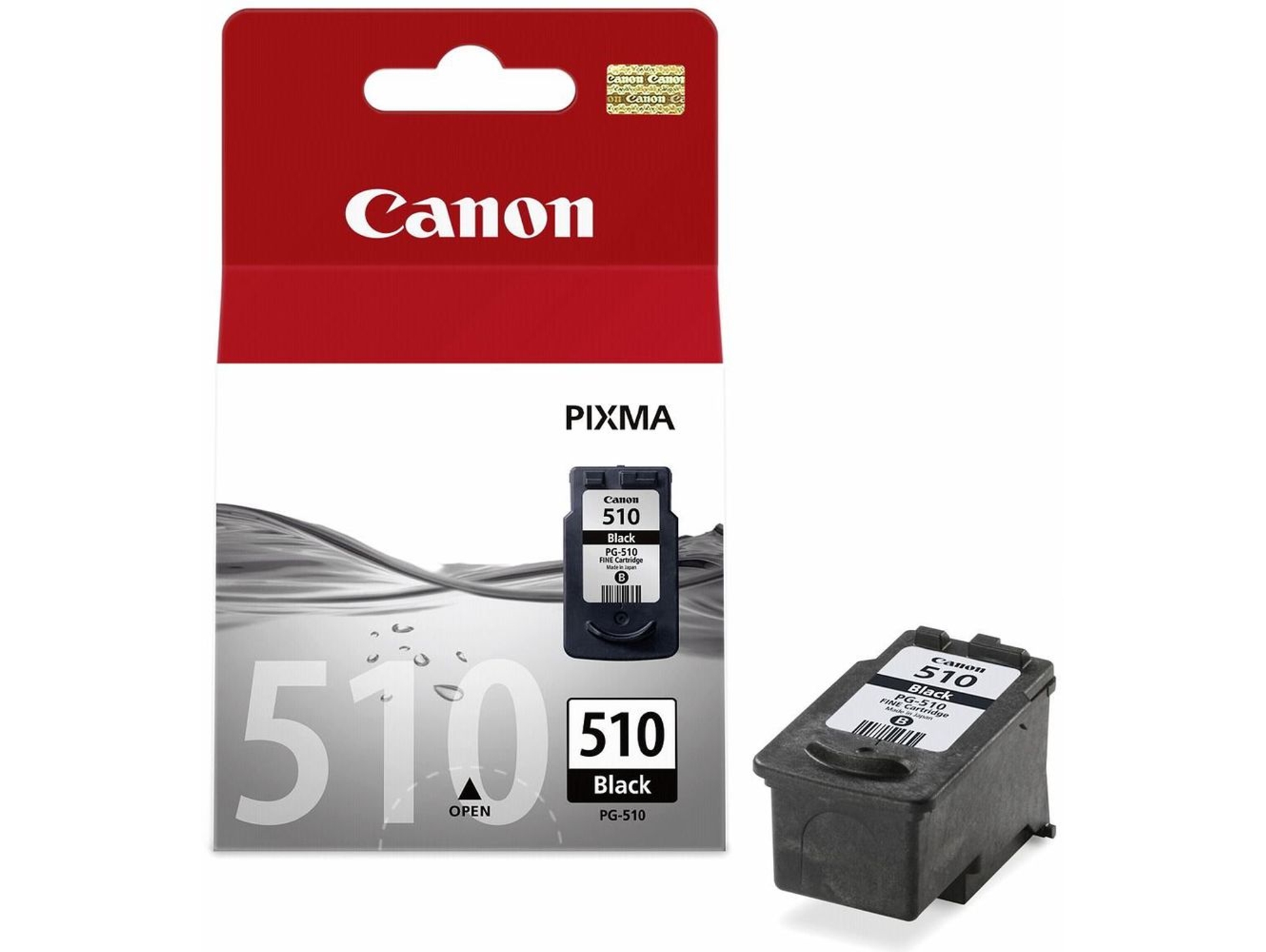 Cartucho de tinta Original CANON PG-510 Negro  para PIXMA MP230, MP237, MP252, MP258, MP270, MP280, MP282, MP499, MX350, MX360, MX410, MX420
