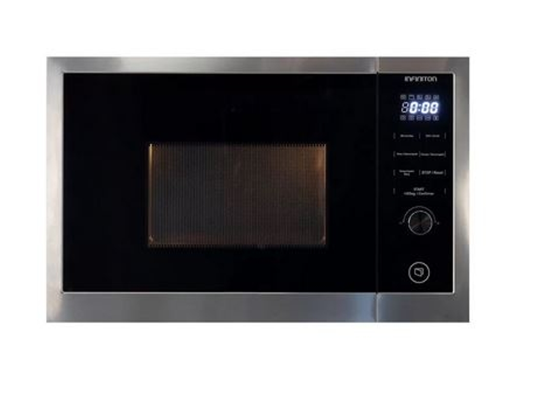 Microondas Integrado INFINITON Imw-Dd2S- Acero Inoxidable/Negro 25L Grill 800/1000W Puertas de Vidrio Plato Ø30,8