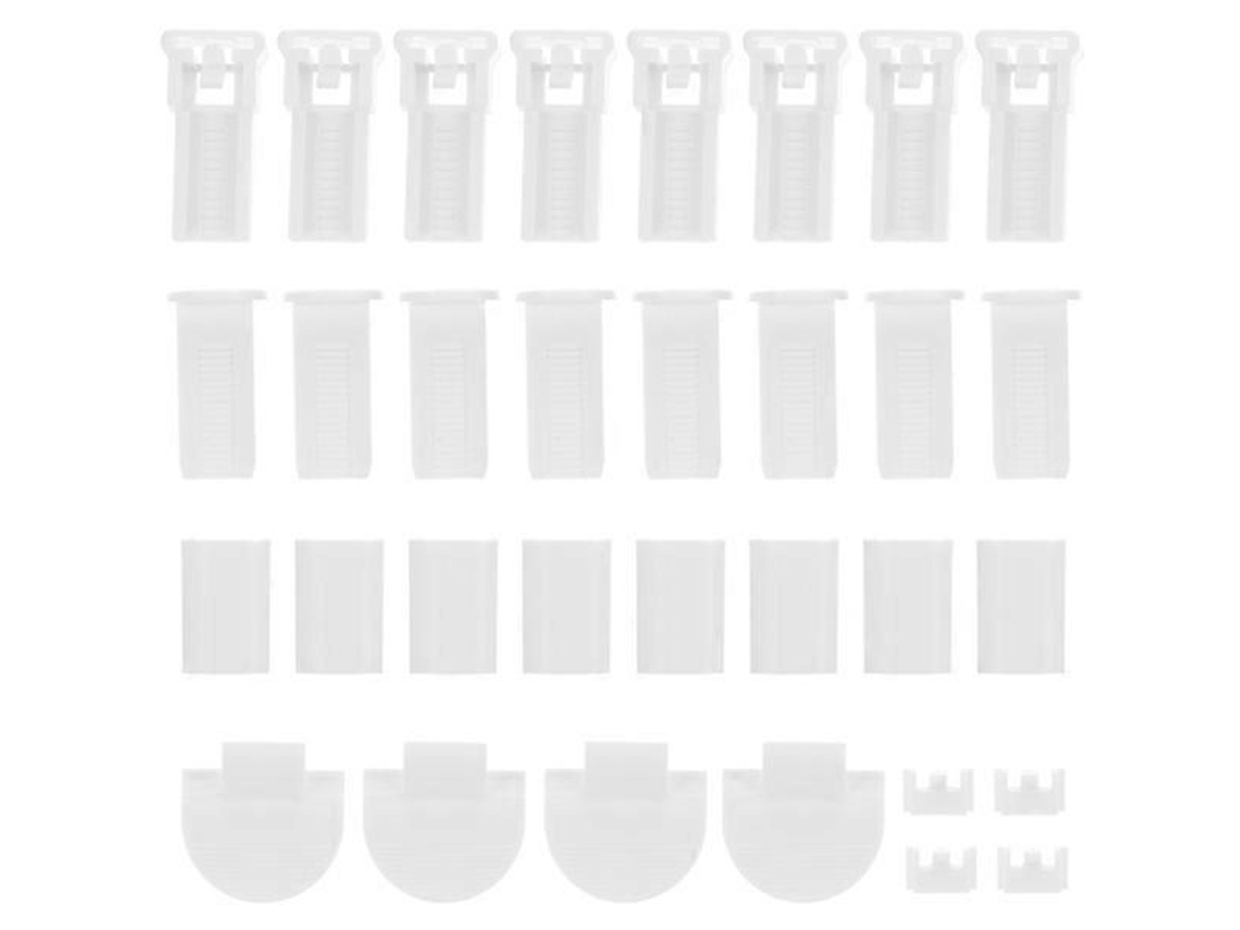 Rebe-32 Piezas De Reparación Para Persianas Plisadas Accesorios De Reemplazo Duraderos En Pom Color Blanco 4x2x1cm Blanco