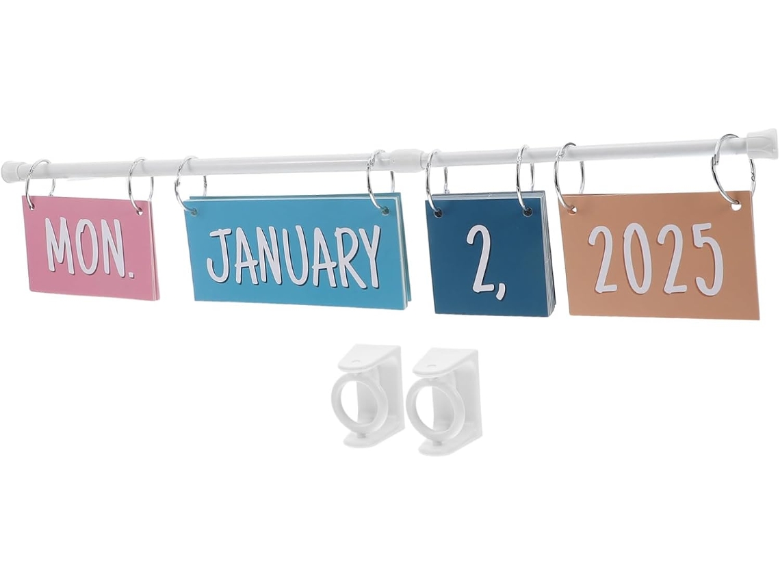 Calendario De Aula Con Tarjetas De Fechas Y Soporte Ajustable Para La Vuelta Al Cole.