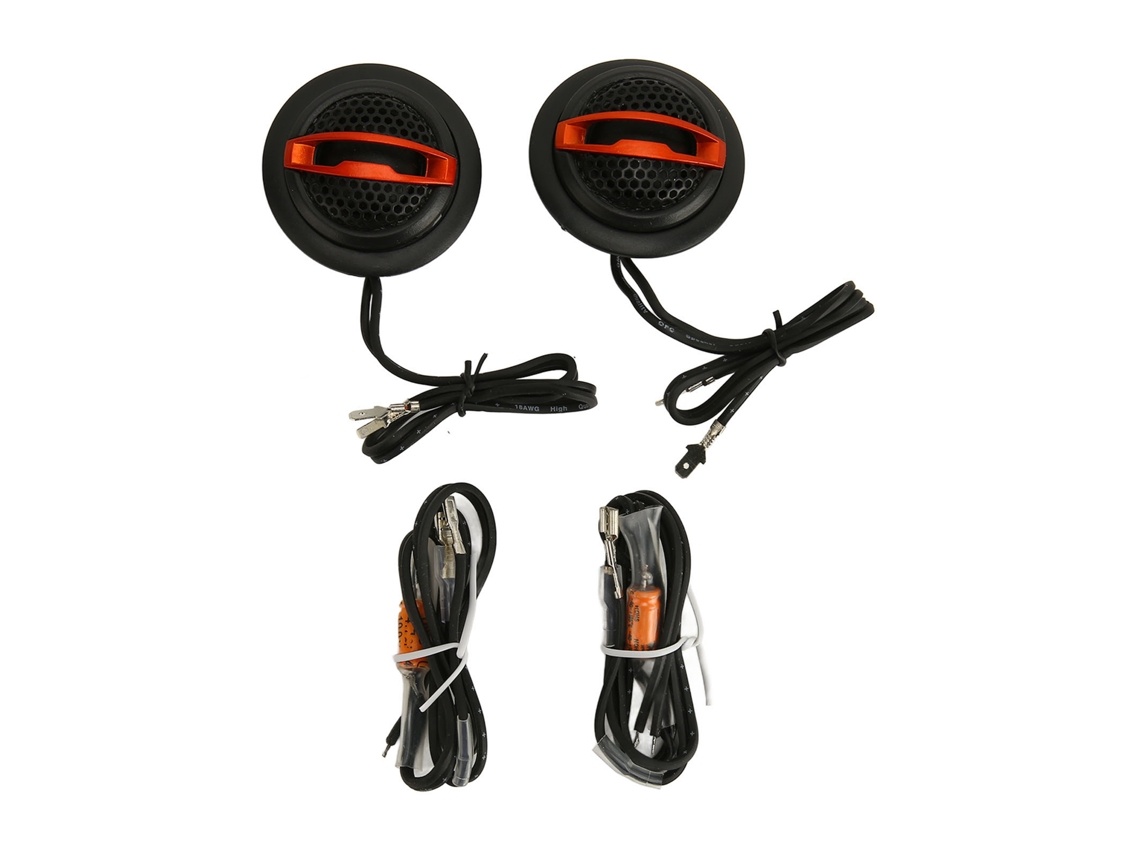 2 Pcs Tweeter De Carro Dome 150w Hifi Preto Com Base Para Sistemas De Áudio Automotivo