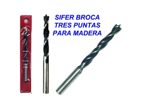Sifer broca tres puntas para madera 5