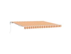 Toldo retráctil para patio con control remoto, tela Vidaxl