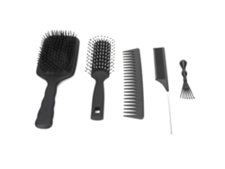 2026 conjunto de 5 Pentes para Cabelo Pentear Redondo Paddle Escova de Cabelo Massagem Couro Cabeludo para Casa Barbearia