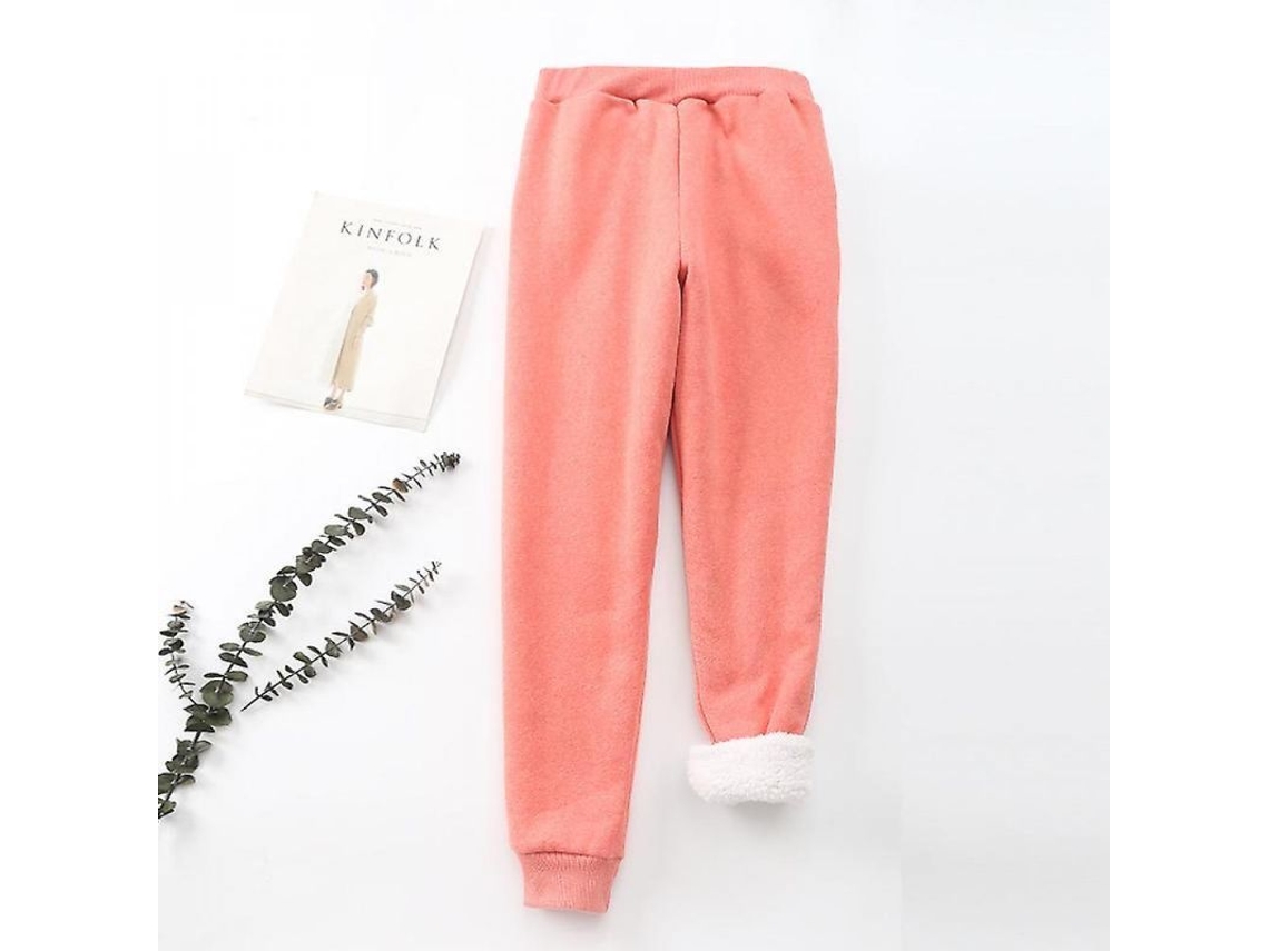 Pantalones Deportivos De Invierno Para Mujer Con Forro De Sherpa, Cómodos Y Deportivos Con Cinturón De Cuerda Nxs