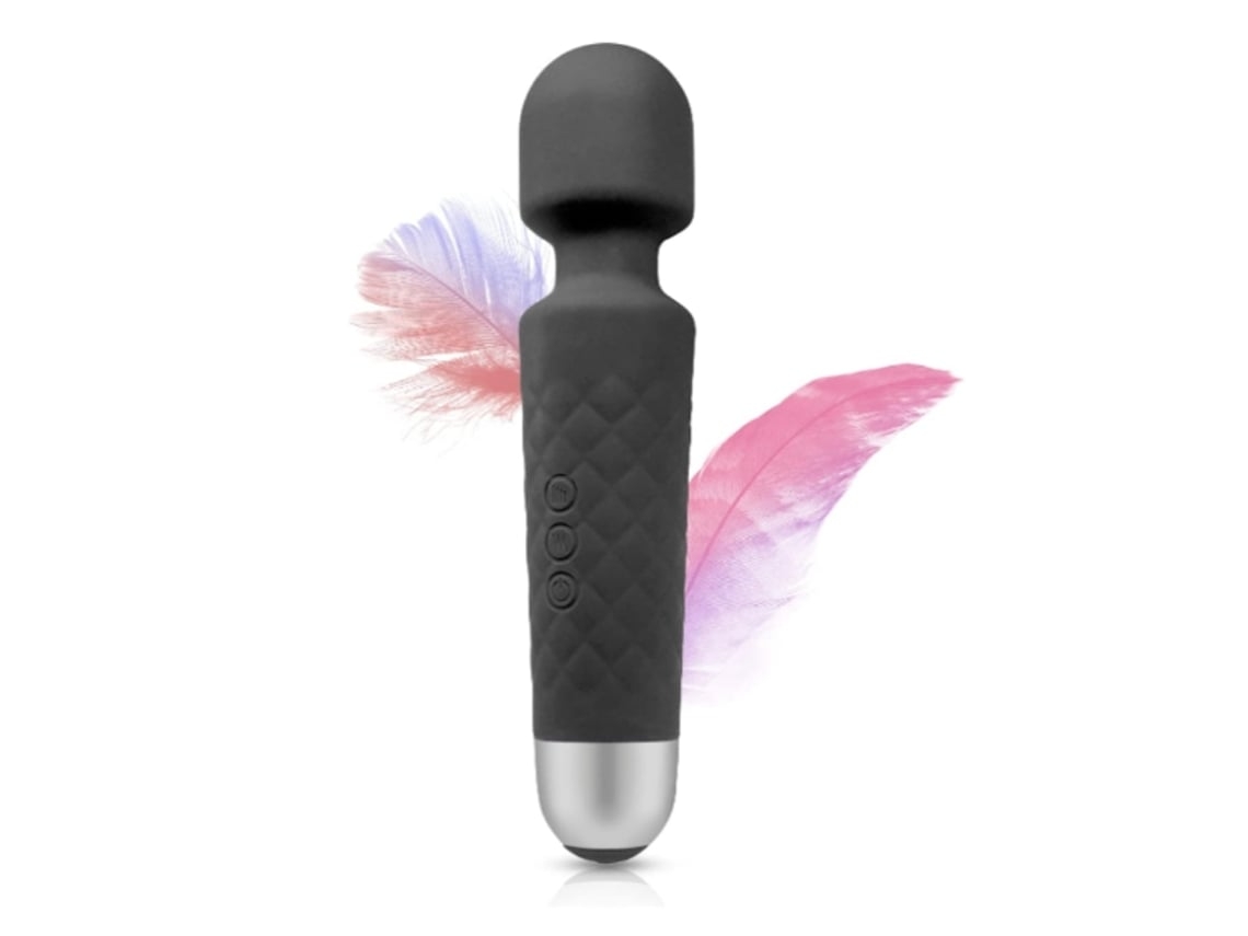 Vibrador Ushion Wand Masajeador Personal De Varita Negro Ushion