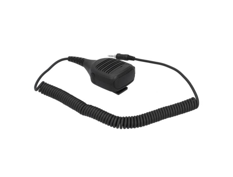 HURRISE Micrófono de Mano para Walkie Talkies Micrófono de Mano IP54 Resistente al Agua Bobina de Cable Altavoz de Micrófono