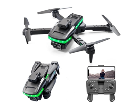 Mini dron con cámara 4K HD para evitar obstáculos en 360 (Modelo: S160 - Duración de la batería: 15 min - Negro) YIZHOOD