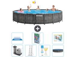 Intex Piscina Prism Frame Redonda - 549x122 Cm - 8-peças S670