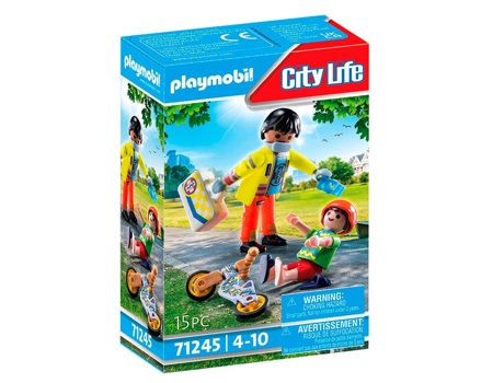 Muñecos PLAYMOBIL City life paramedico con paciente