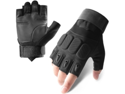 Guantes Sin Dedos Para Exteriores Para Hombre, Con Protección Para Los Nudillos, Guantes De Supervivencia, Guantes Tácticos Para Ciclismo Y