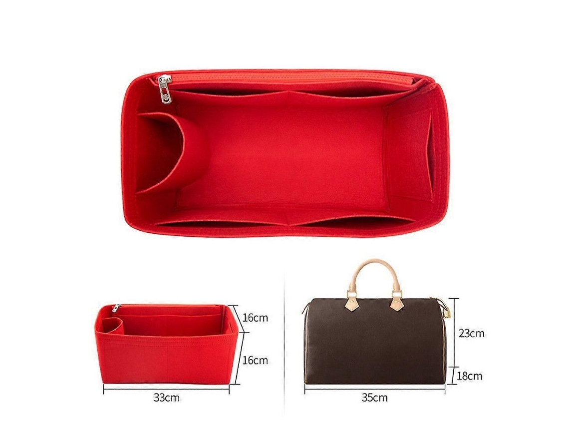 Accesorios para bolsos duraderos, organizador de viaje, bolsillo interior con solapa, inserto de fieltro para monedero