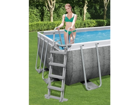 Escalera de seguridad para piscina 4 peldaños 122 cm BESTWAY
