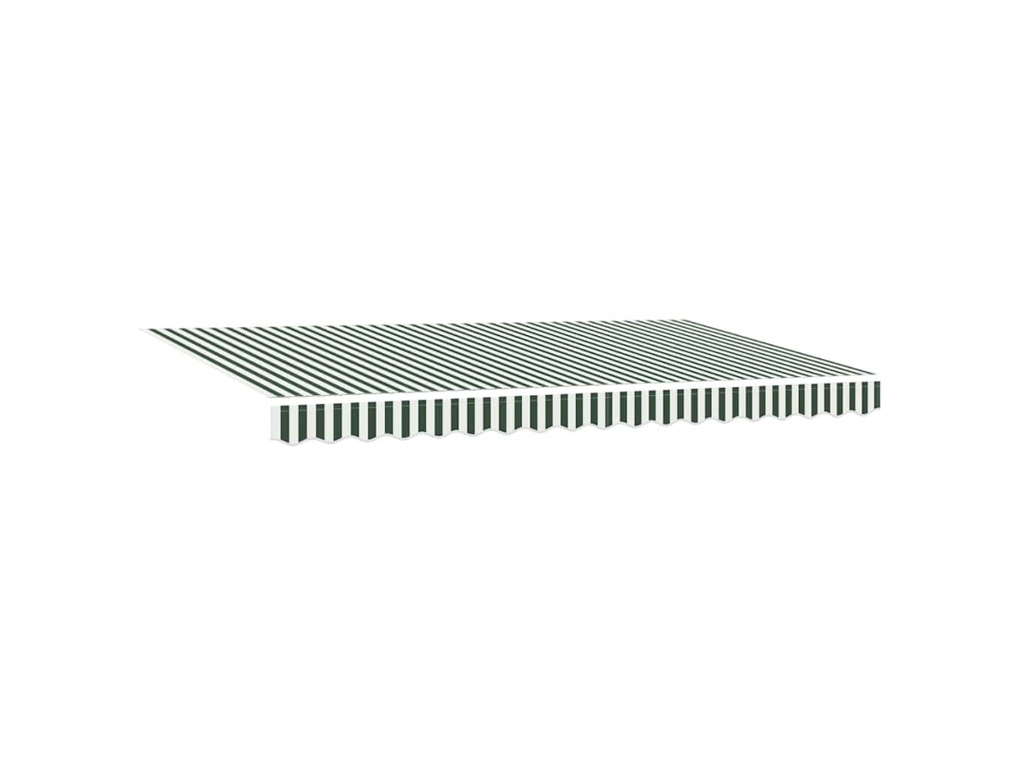 Toldo retráctil Vidaxl de poliéster verde