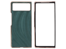 Capa Protetora Electroplate Para Xiaomi Mix Fold 2 Case Resistente A Arranhões Verde