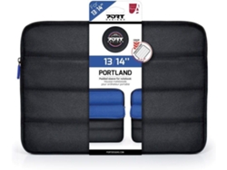 Maletín para portátil PORT DESIGNS Portland (13'“/14”' - Negro)